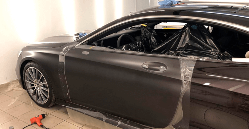 Мерседес под нанесение защитной пленки