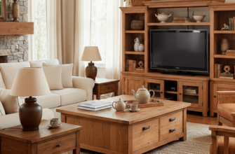 Мебель в гостиную из дерева